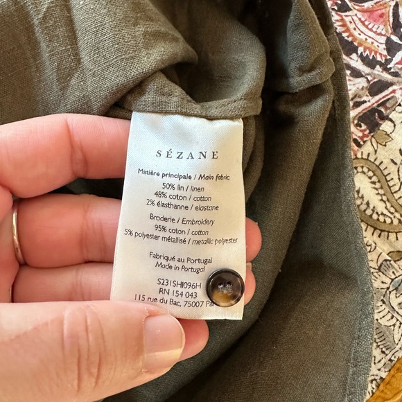 Sézane x CSAO embroidered Tomboy Shirt, EU 44 - Picture 6 of 6